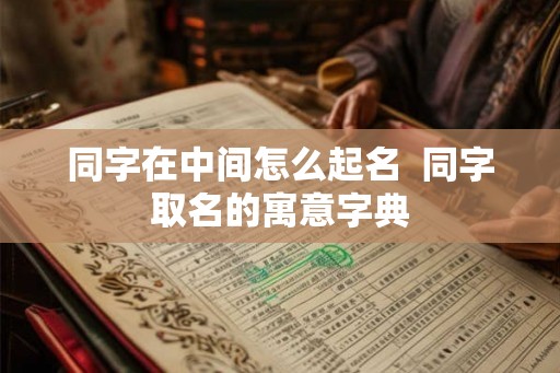 同字在中间怎么起名  同字取名的寓意字典