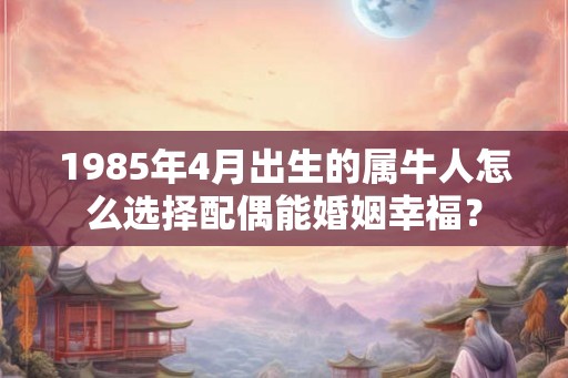 1985年4月出生的属牛人怎么选择配偶能婚姻幸福? 1985年4月出生的属牛人怎么选择配偶能婚姻幸福?