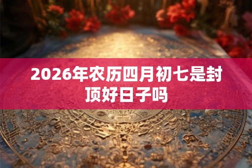2026年农历四月初七是封顶好日子吗