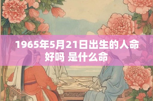1965年5月21日出生的人命好吗 是什么命