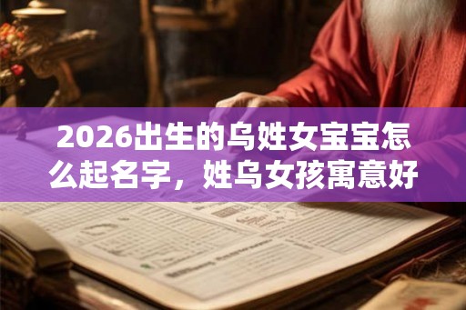 2026出生的乌姓女宝宝怎么起名字，姓乌女孩寓意好的名字