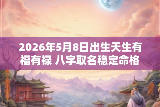 2026年5月8日出生天生有福有禄 八字取名稳定命格
