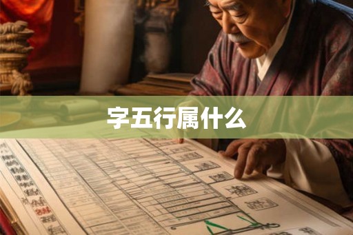 字五行属什么