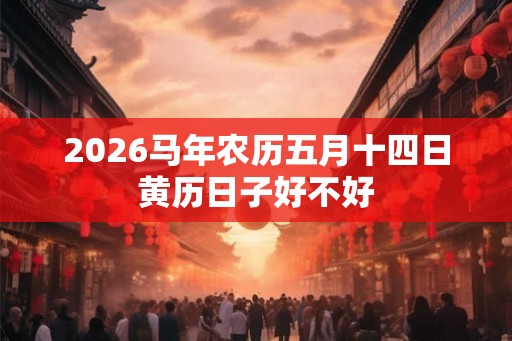 2026马年农历五月十四日黄历日子好不好
