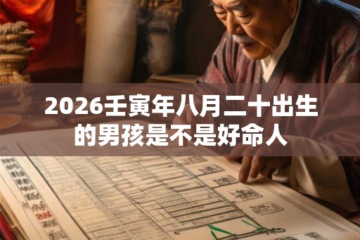 2026壬寅年八月二十出生的男孩是不是好命人