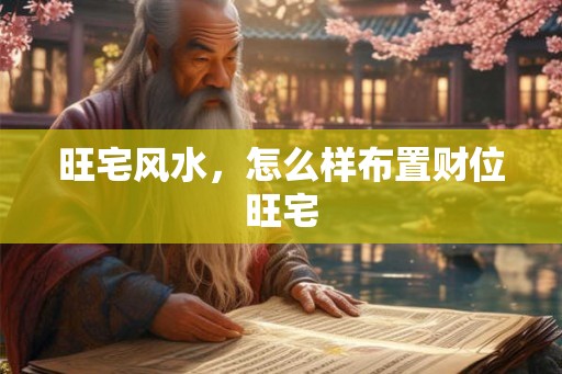 旺宅风水，怎么样布置财位旺宅