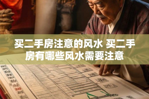 买二手房注意的风水 买二手房有哪些风水需要注意