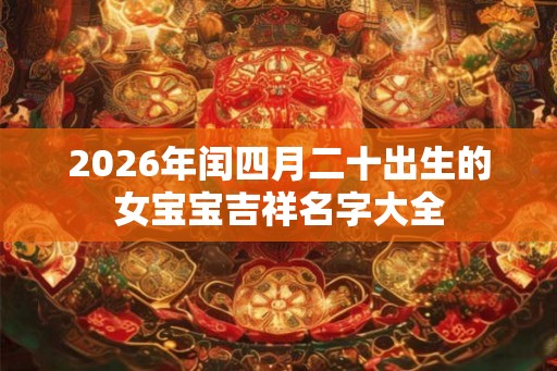 2026年闰四月二十出生的女宝宝吉祥名字大全