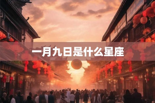 一月九日是什么星座