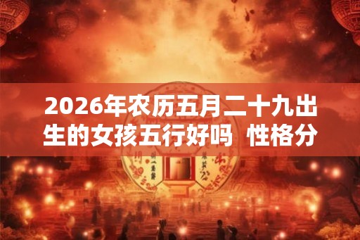 2026年农历五月二十九出生的女孩五行好吗  性格分析