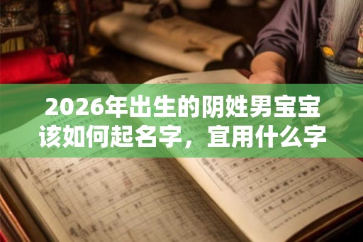 2026年出生的阴姓男宝宝该如何起名字，宜用什么字。