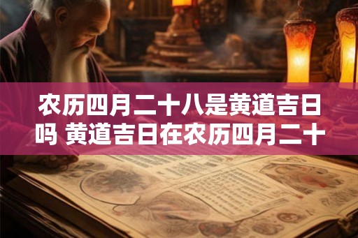 农历四月二十八是黄道吉日吗 黄道吉日在农历四月二十八吗