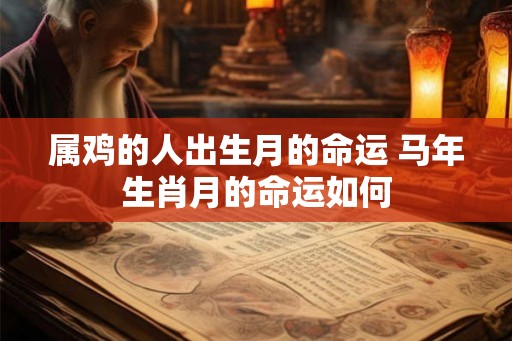 属鸡的人出生月的命运 马年生肖月的命运如何 属鸡的人出生月的命运 马年生肖月的命运如何