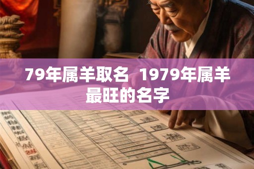 79年属羊取名  1979年属羊最旺的名字