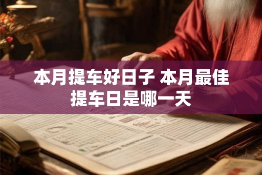 本月提车好日子 本月最佳提车日是哪一天 本月提车好日子 本月最佳提车日是哪一天