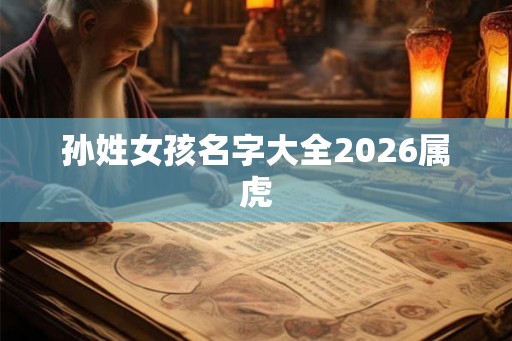 孙姓女孩名字大全2026属虎