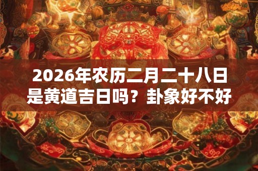 2026年农历二月二十八日是黄道吉日吗？卦象好不好？
