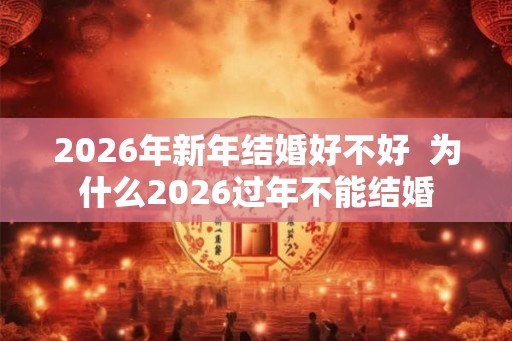 2026年新年结婚好不好  为什么2026过年不能结婚
