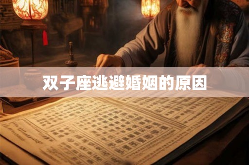 双子座逃避婚姻的原因