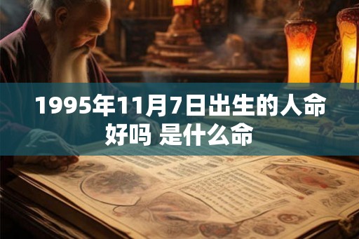 1995年11月7日出生的人命好吗 是什么命