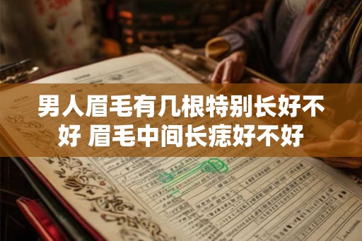 男人眉毛有几根特别长好不好 眉毛中间长痣好不好