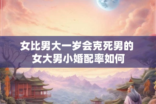 女比男大一岁会克死男的 女大男小婚配率如何