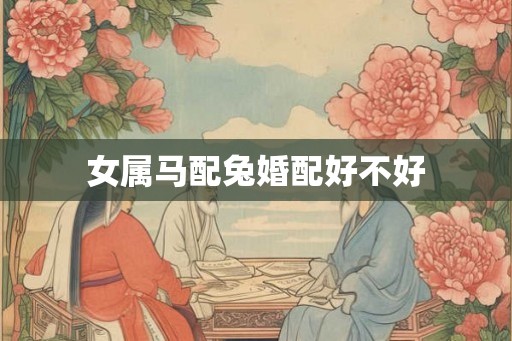 女属马配兔婚配好不好
