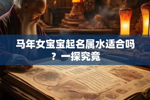 马年女宝宝起名属水适合吗？一探究竟
