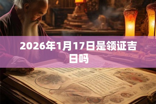 2026年1月17日是领证吉日吗