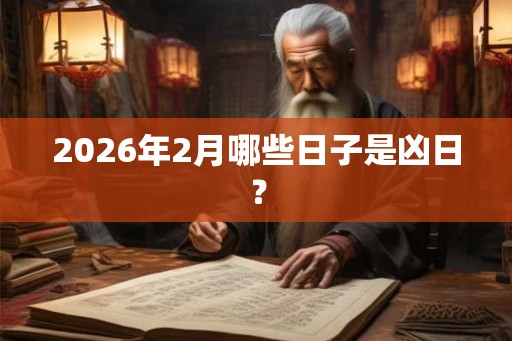 2026年2月哪些日子是凶日？