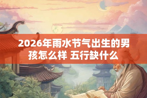 2026年雨水节气出生的男孩怎么样 五行缺什么