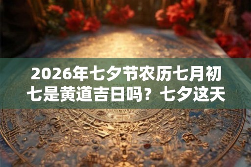 2026年七夕节农历七月初七是黄道吉日吗?七夕这天理发好吗? 2026年七夕节农历七月初七是黄道吉日吗?七夕这天理发好吗?