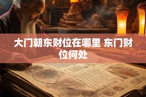 大门朝东财位在哪里 东门财位何处