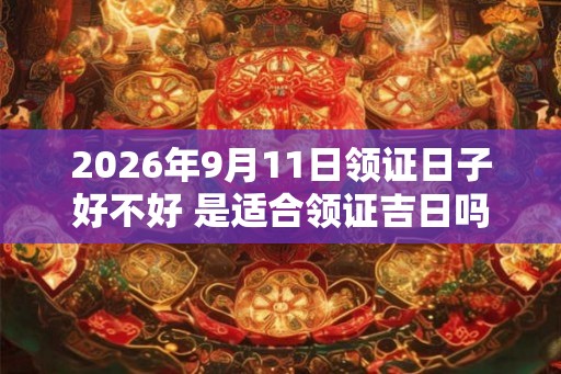 2026年9月11日领证日子好不好 是适合领证吉日吗