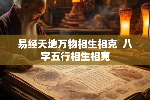 易经天地万物相生相克 八字五行相生相克 易经天地万物相生相克 八字五行相生相克