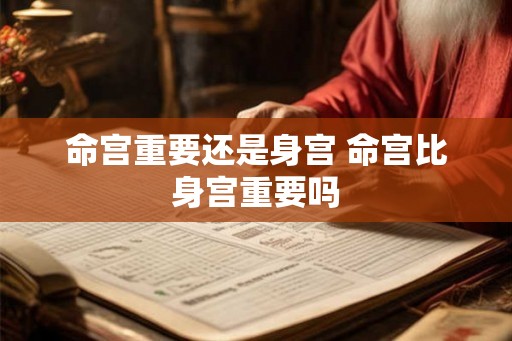 命宫重要还是身宫 命宫比身宫重要吗