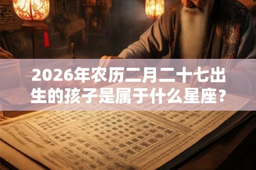2026年农历二月二十七出生的孩子是属于什么星座？