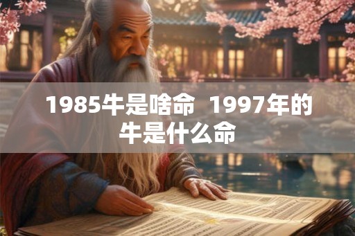 1985牛是啥命  1997年的牛是什么命