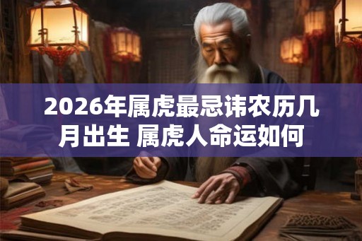 2026年属虎最忌讳农历几月出生 属虎人命运如何