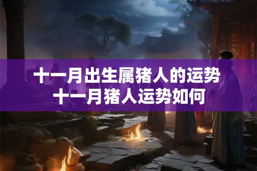十一月出生属猪人的运势 十一月猪人运势如何