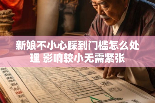 新娘不小心踩到门槛怎么处理 影响较小无需紧张
