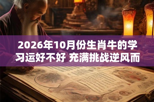 2026年10月份生肖牛的学习运好不好 充满挑战逆风而行
