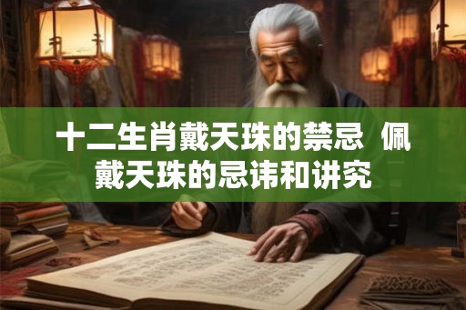 十二生肖戴天珠的禁忌  佩戴天珠的忌讳和讲究