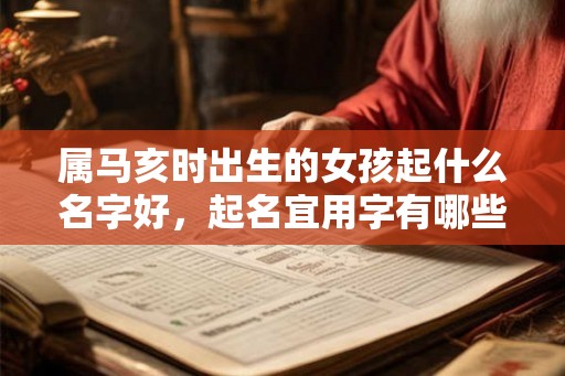 属马亥时出生的女孩起什么名字好，起名宜用字有哪些