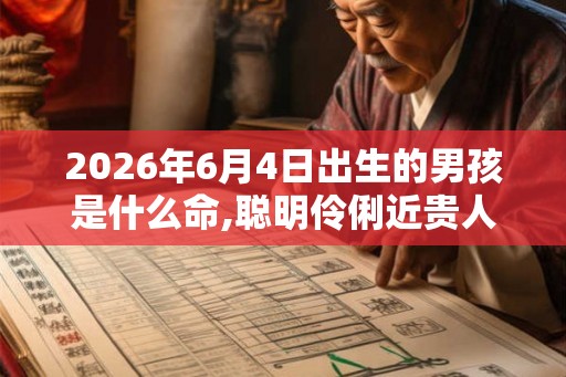 2026年6月4日出生的男孩是什么命,聪明伶俐近贵人