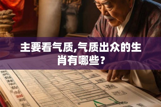 主要看气质,气质出众的生肖有哪些？