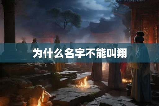 为什么名字不能叫翔