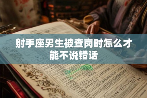 射手座男生被查岗时怎么才能不说错话