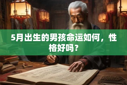 5月出生的男孩命运如何，性格好吗？