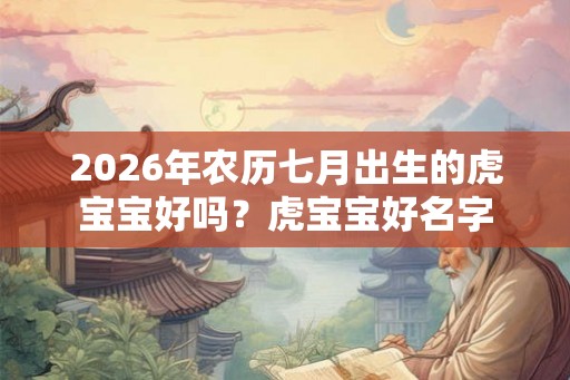 2026年农历七月出生的虎宝宝好吗？虎宝宝好名字